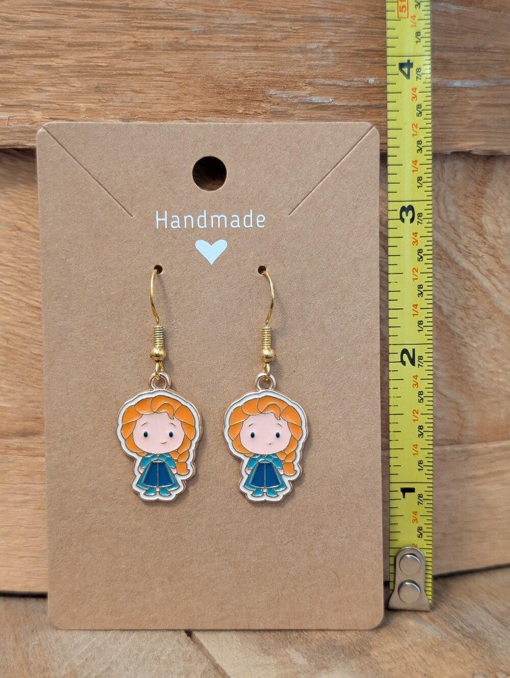 Disney's Frozen Elsa Enamel Metal Earrings NEW